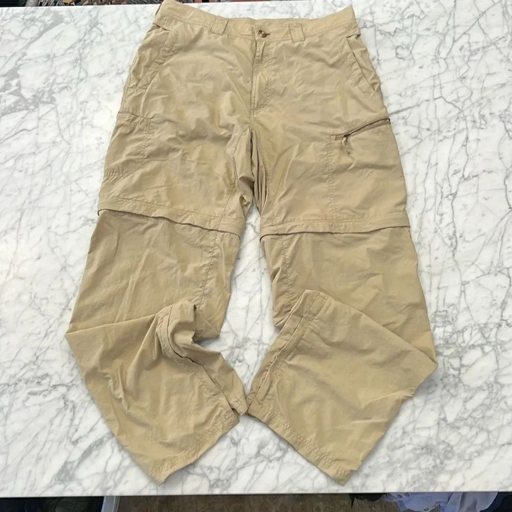 Exofficio Beige Zip Off Pants Mens Sz 34X32
